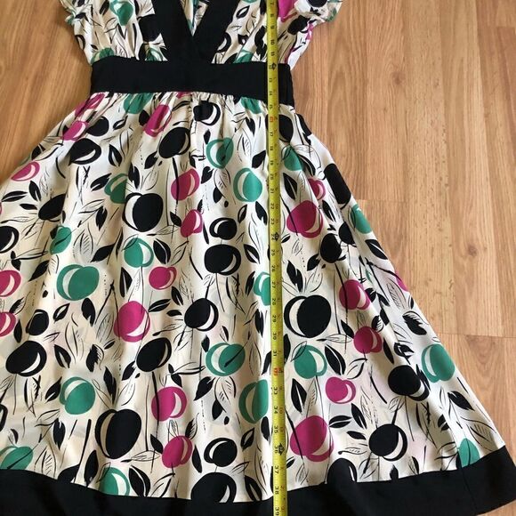 Corey Lynn Calter Anthropologie Multicolored Floral Print Silk Dress - Picture 6 of 8